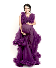 grape maternity heavy work gown