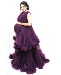 grape maternity heavy work gown